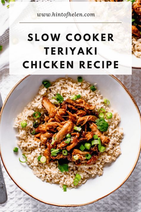 Slow Cooker Sticky Teriyaki Chicken Slow Cooking Chicken, Sweet And Tangy Chicken, Tangy Chicken, Teriyaki Chicken Recipe, Slow Cooker Teriyaki Chicken, Teriyaki Recipe, Slow Cooker Teriyaki, Chicken Teriyaki Recipe, Cooking Chicken