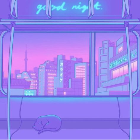 not mine City Theme, Vaporwave Wallpaper, Purple Neon, Vaporwave Art, Cute Pastel Wallpaper, Vaporwave Aesthetic, Subway Art, Ukiyo E, Aesthetic Pastel Wallpaper