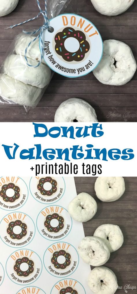 Valentines Idea, Valentines Printable, Easy Donuts, Sticker Printable, Printable Valentines, Donut Holes, Valentine Tags, My Funny Valentine, Valentines Gifts For Boyfriend