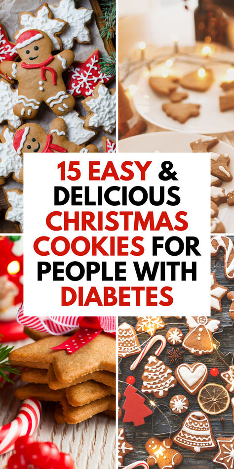 Enjoy the holidays with these diabetic-friendly Christmas cookie recipes! These treats are designed to be low in sugar yet high in flavor, ensuring everyone can indulge during the festive season. Low Sugar Holiday Cookies, Christmas Cookies Sugar Free, Sugar Free Christmas Candy, Sugar Free Christmas Baking, High Fiber Cookies, Cookies For Diabetics, Nut Free Cookies Recipes, Sugar Free Christmas Treats, Sugarless Cookies