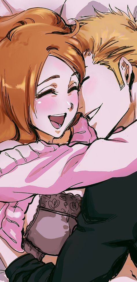 Ichigo And Orihime Wallpaper, Ichigo And Orihime Manga, Orihime Kurosaki, Orihime Wallpaper, Orihime X Ichigo, Orihime And Ichigo, Bleach Ichigo And Orihime, Bleach Pfp, Bleach Women