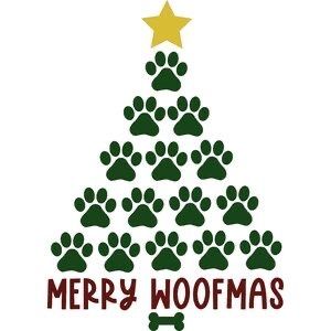 Winter Stencils, Dog Sanctuary, Paw Print Christmas, Paw Print Art, Dog Stencil, Merry Woofmas, Christmas Chevron, Xmas Trees, Dog Crafts