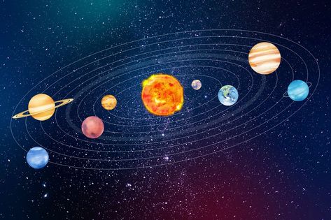 Editable solar system background, aesthetic galaxy design | free image by rawpixel.com / Saveshitz Aesthetic Solar System, Solar System Background, Galaxy Illustration, Venus Planet, Galaxy Solar System, Background Cute, Aesthetic Galaxy, About Space, Space Galaxy