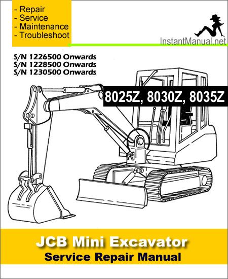 Download JCB 8025Z 8030Z 8035Z Mini Excavator Service Repair Manual Crane Mobile, Crawler Tractor, Hydraulic Excavator, Mini Excavator, Backhoe Loader, Dump Trucks, Running Gear, Learn English Words, New Holland