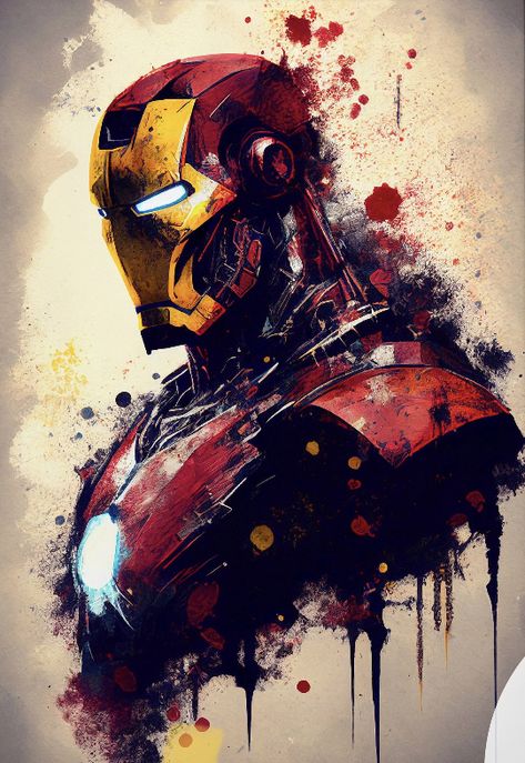 Cartoon Iron Man, Iron Man Fan Art, Superhero Canvas, Art Superhero, Marvel Superheroes Art, Iron Man Wallpaper, Iron Man Art, Marvel Superhero Posters, Marvel Comics Wallpaper