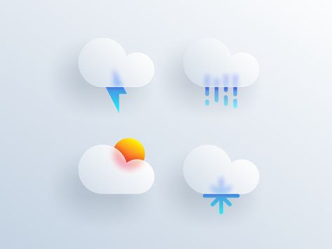 weather icon by Lelevien on Dribbble Mesozoic Era, Plant App, Logo Design Agency, Icon Set Design, Plant Icon, Weather Icon, Desain Ui, Logo Animal, 3d Poster