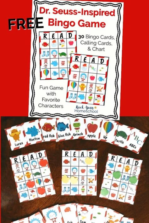 Dr Seuss Bingo Free Printable, Dr Seuss Bingo, Dr Seuss Stem, Kindergarten Enrichment, Para Educator, Dr Seuss Printables, Dr Seuss Preschool Activities, Homeschool Nook, Book Bingo