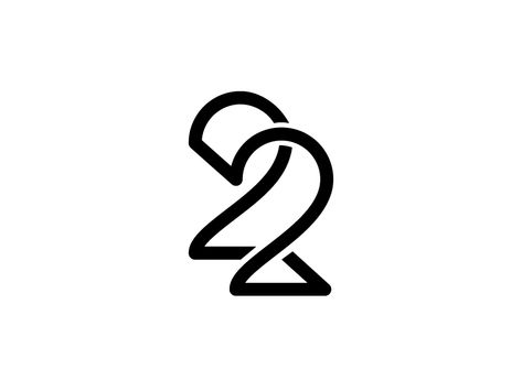 Made a few tweaks to increase the space in between the two numbers. This is the finalized logo for 22 Sparks, a UI/UX design studio based in Germany. 22 Tattoo Number Ideas, 2 Number Logo, 2 Number Design, 22 Tattoo Number Design, 22 Tattoo Ideas, 22 Anniversary, Connected Art, Herz Tattoo Klein, Number Logo Design