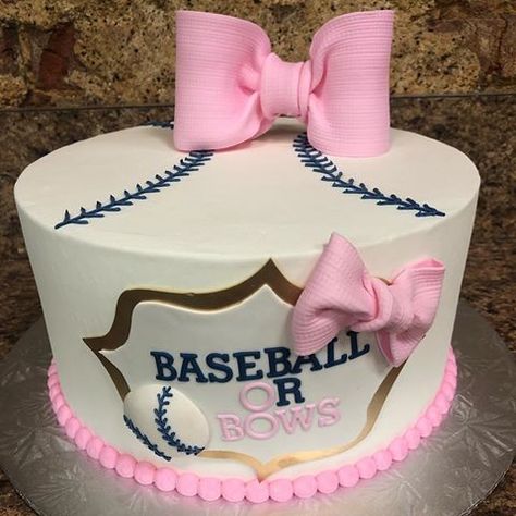 Gender Reveal Baseball, Unique Gender Reveal Party Ideas, Gender Reveal Dessert, Gender Reveal Cakes, Baseball Gender Reveal, Baby Reveal Cakes, Gender Reveal Party Ideas, Reveal Party Ideas, Cake Balloons