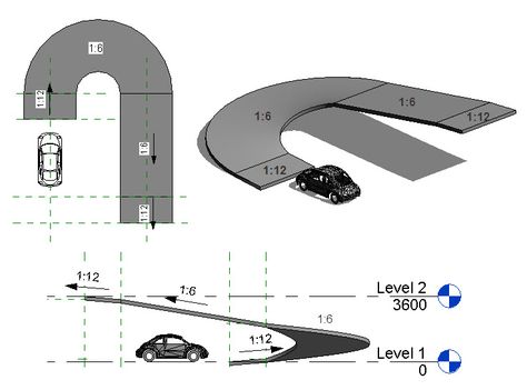 Ramps Architecture, Car Park Design, Parking Plan, Garage Boden, Streetscape Design, Parking Building, Ramp Design, Driveway Design, Revit Architecture