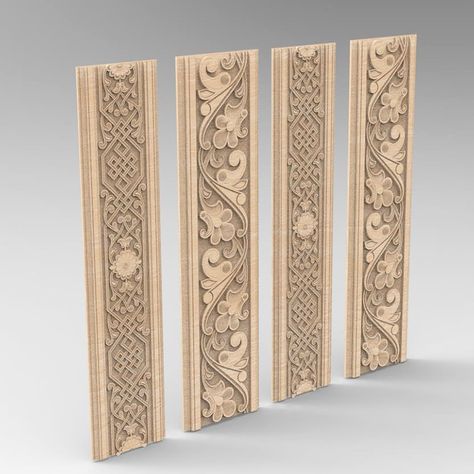 2pcs Carving decor pannel 3D model relief for CNC router engrave Artcam Aspire type3 in STL format file _ - AliExpress Mobile Nature Designs, Embroidery Store, Cnc Machine Tools, Cnc Design, Wood Router, Engraving Art, 3d Printer Machine, Custom Door, Machine Tools