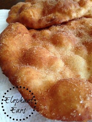 Elephant Ears Buñuelos Recipe, Elephant Ears Recipe, Bunuelos Recipe, Fried Bread Recipe, State Fair Food, Carnival Food, Fair Food, Turnips, Fry Bread