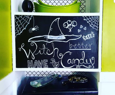 Chalkboard art Chalkboard Art, Chalkboard Quotes, Art Quotes, Chalkboard, Chalkboard Quote Art, Witch, Candy, Home Decor Decals, Home Decor