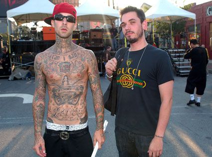 Travis Barker & DJ AM: Travis Barker & DJ AM: TRVSDJAM Travis Barker Tattoos, Dj Am, Travis Barker, Blink 182, Pop Punk, Tattoo Styles, Captain Hat, Christmas Sweaters, Dj