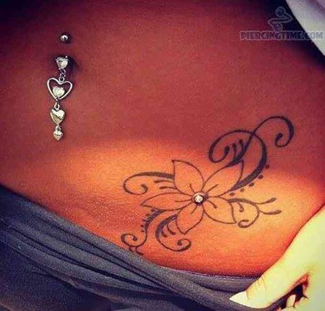 Single point piercings bring a bit of sexy glam to a hip tattoo and belly button piercing. #dermalpiercings #tattooideas #tattoos #piercings Mutterschaft Tattoos, Hip Piercing, Microdermal Piercing, 4 Tattoo, Cool Piercings, Cute Piercings, Dermal Piercing, Piercings Unique, Belly Button Piercing