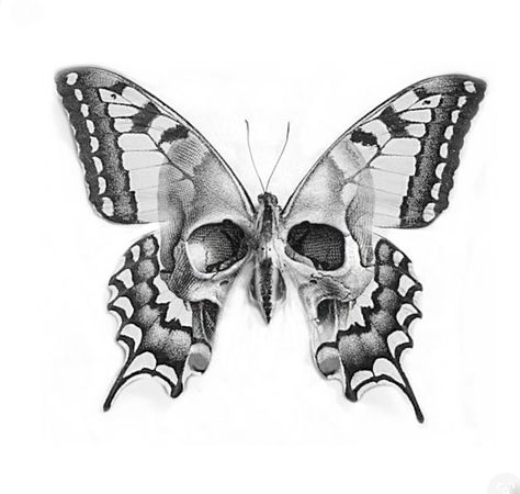 Butterfly Skull Neck Tattoo, Butterfly With Skull Tattoo Design, Bad Butterfly Tattoo, Scull Butterfly Tattoos, Moth On Neck Tattoo, Skull In Butterfly Tattoo, Skull Neck Tattoos Women, Moth Butterfly Tattoo Design, Memento Mori Butterfly Tattoo