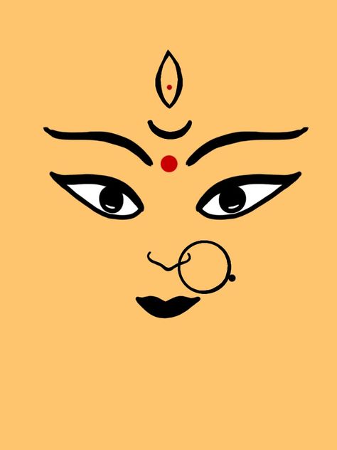 Durga Maa Eyes, Durga Eyes, Durga Maa Paintings, Lord Durga, Eyes Art, Eye Pictures, Bike Stickers, Devi Durga, Medical Knowledge