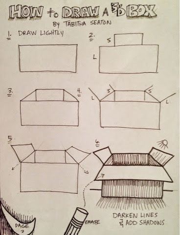 Struktur Teks, Draw A Box, 강아지 그림, 3d Drawings, Middle School Art, Drawing Lessons, Drawing Skills, Chiaroscuro, Elements Of Art