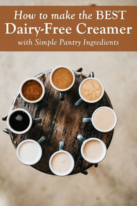 How to Make the Best Dairy-Free Creamer from Your Pantry Lactose Free Coffee Creamer, Hemp Milk Recipes, Sugar Free Coffee Creamer, Coconut Milk Creamer, Almond Milk Creamer, Vegan Coffee Creamer, Diy Coffee Creamer, Dairy Free Coffee Creamer, Healthy Coffee Creamer