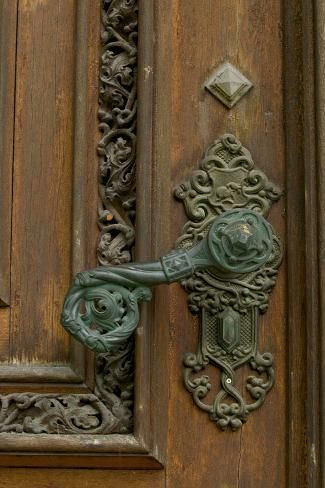 size: 12x8in Photographic Print: door handle, Hluboka Castle, Czech Republic, Ceske Budejovice by Russell Young : Hluboka Castle, Door Knockers Unique, Ceske Budejovice, Door Handles Vintage, Medieval Furniture, European Doors, Door Knobs And Knockers, Hotel Floor, Vintage Door Knobs