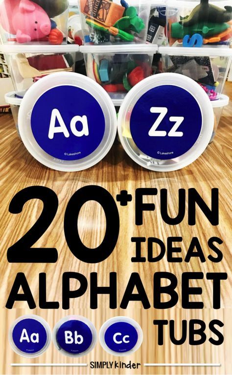 Alphabet Tub Activities Preschool Language Arts Activities, Letter Sounds Activities, Alphabet Arc, Tub Activities, Alphabet Objects, Initial Sound Activities, Prek Literacy, Abc Centers, Alphabet Centers