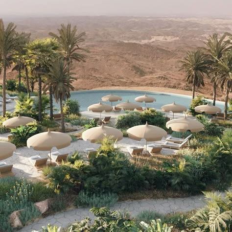 Saudi Arabia Resort | Six Senses Southern Dunes, The Red Sea Saudi Arabia Desert, Madain Saleh, Saudi Arabia Travel, Poolside Dining, Eco Lodges, Six Senses, Sea Resort, Samui Thailand, The Red Sea