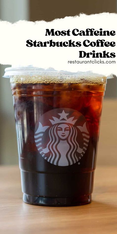 Most Caffeine Starbucks Coffee Drinks Caffeinated Starbucks Drinks, Iced Americano Starbucks, Starbucks Drinks To Order, Starbucks Sweet Cream, Americano Recipe, Caffeinated Drinks, Drinks Starbucks, Starbucks Vanilla, Starbucks Locations