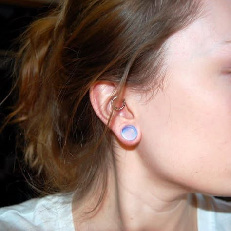 Ear Piercings Chart, Ear Stretching, Double Ear Piercings, Cool Piercings, Cute Piercings, Body Modification, Tunnels And Plugs, Ear Gauges, Body Piercings