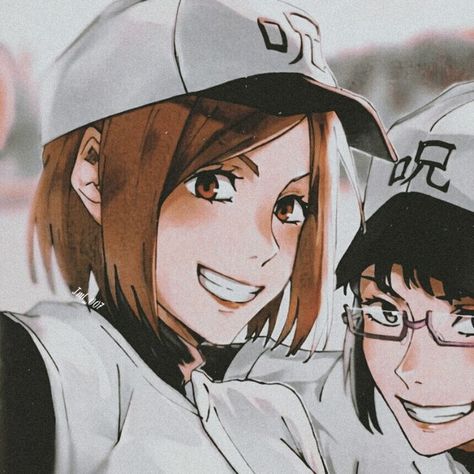 icon anime / goal anime / matching icons / [0/2] / girlxgirl / anime / Kugisaki Nobara / Zenin Maki / Jujutsu Kaisen Zenin Maki, Kugisaki Nobara, Avatar Couple, Anime Best Friends, Matching Profile Pictures, Anime Couples Drawings, Drawing Reference Poses, Cute Anime Couples, Anime Comics