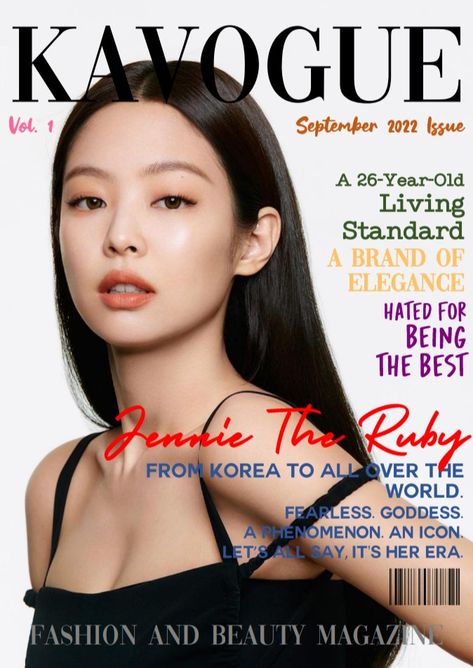 BLACKPINK Jennie Magazine Cover Inspiration Idol Magazine Cover, Jennie Magazine Cover, Kpop Magazine Cover, Jennie Magazine, Jennie Queen, Cover Photoshoot, Goddess Fashion, Face References, Photoshoot Idea