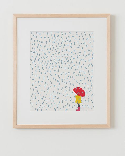 Jorey Hurley's Gorgeous Prints — Elements of Style Blog Jorey Hurley, Umbrella In The Rain, Girl With Umbrella, Small Canvas Art, Elements Of Style, In The Rain, Art Abstrait, Style Blog, 그림 그리기