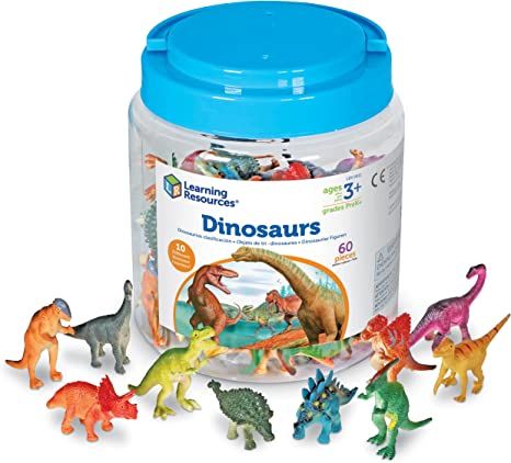 Amazon.com: Learning Resources Dinosaur Counters - 60 Pieces, ages 3+ Dinosaur Toys, Dinosaurs for Toddlers, Dinosaurs Action Figure Toys, Kids' Play Dinosaur and Prehistoric Creature Figures : Toys & Games Dinosaurs For Toddlers, Dinosaur Age, Math Manipulatives, Dinosaurs Figures, Learn To Count, Kids Create, Dino Party, Dinosaur Birthday Party, Dinosaur Toys