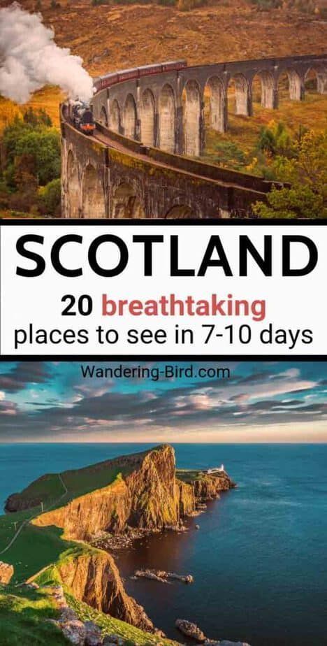 19 UNMISSABLE places to see in Scotland! Plan your road trip NOW | Scotland road trip, Scotland travel, Scotland vacation Best Places In Portugal, Scotland Vacation, Scotland Road Trip, Places In Portugal, Places In Scotland, Perfect Road Trip, Voyage Europe, Destination Voyage, Isle Of Skye