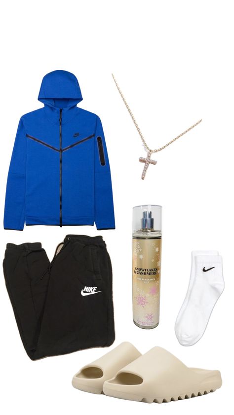 Baddie Comfy Outfits, Yeezy Outfits, Blue Nike Tech, Cute Easy Outfits For School, Cute Nike Outfits, Shoes Outfit Fashion, Casual Preppy Outfits, Trendy Outfits For Teens, Cute Lazy Day Outfits