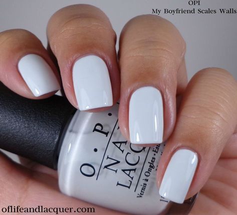 Love this light grey and blue nail color for summer! #SummerNails #letsbePriceless inspo Blue Nail Color, Opi Nail Colors, Gel Nail Colors, Opi Nail Polish, Get Nails, Neutral Nails, Opi Nails, Short Acrylic Nails, Nail Polish Colors