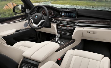 The BMW X5 xDrive50i with exclusive Nappa leather in Ivory White. Bmw 4x4, Bmw X5 White, Bmw X5 2017, Bmw X5 Sport, Bmw White, White Suv, Bmw M5 E60, Bmw Interior, Dream Cars Bmw