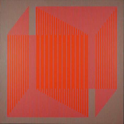 Julian Stanczak - Red is a Red, 1969 | Inventory | WOLFS Fine Paintings and Sculpture Julian Stanczak, Sculpture Gallery, Op Art, Paintings For Sale, Painting Acrylic, Acrylic Paint, New Art, Abstract Painting, Acrylic Painting