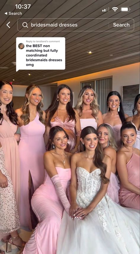 Mismatched Light Pink Bridesmaid Dresses, Bridesmaid Dresses Pink Shades, Light Pink Bridesmaid Dresses Mismatched, Different Shades Of Pink Bridesmaids, Pink Bridesmaid Dresses With Groomsmen, Pink And Blue Bridesmaid Dresses, Mismatched Pink Bridesmaid Dresses, Pink Mismatched Bridesmaid Dresses, Pink Bridesmaid Dresses Mismatched