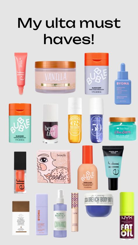 MY ULTA MUST HAVES Stuff To Get From Ulta, Ulta Products Must Have, What To Get At Ulta, Baddie Shuffles, Things To Get At Ulta, Ulta Beauty Must Haves, Best Ulta Products, Ulta Wishlist, Ulta Must Haves