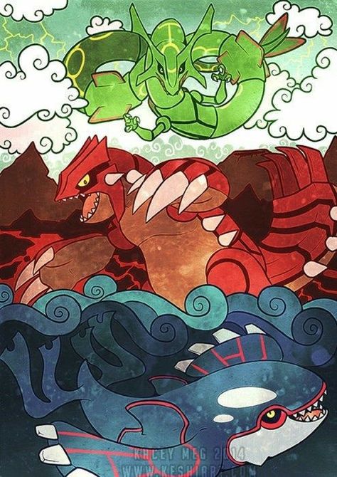 Pokemon Groudon, Kyogre Pokemon, Pokémon Gif, Pokémon Pictures, Game Tattoo, Rayquaza Pokemon, Pokémon Team, Pokemon Lugia, Pokemon Painting