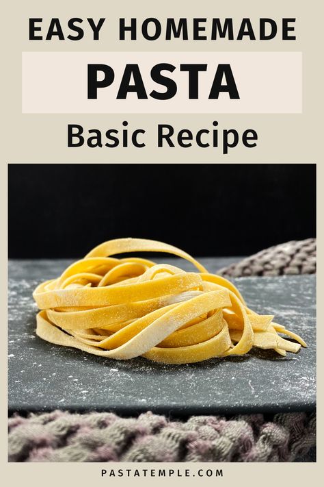 Pasta With Eggs, Ribbon Pasta, Easy Homemade Pasta, Pasta Varieties, How To Make Eggs, Filled Pasta, Handmade Pasta, Egg Pasta, Making Pasta