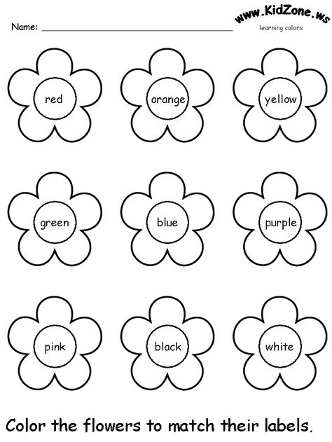 Color Recognition Worksheets for Preschoolers | colors recognition practice worksheet Color Preschool Activities, Color Worksheet, Preschool Color Activities, Color Worksheets For Preschool, Spring Worksheet, Kindergarten Colors, Coloring Worksheets, Preschool Craft, Preschool Colors