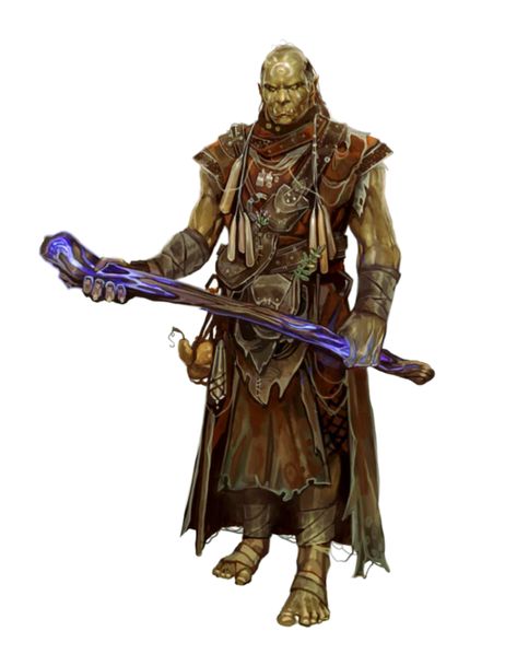 Male Orc Shaman or Witch or Sorcerer - Pathfinder PFRPG DND D&D 3.5 5E 5th ed d20 fantasy Dnd Shaman, Orc Druid, Orc King, Orc Shaman, Half Orc, Rpg World, Pathfinder Character, Dungeons And Dragons Art, Dungeons And Dragons Characters