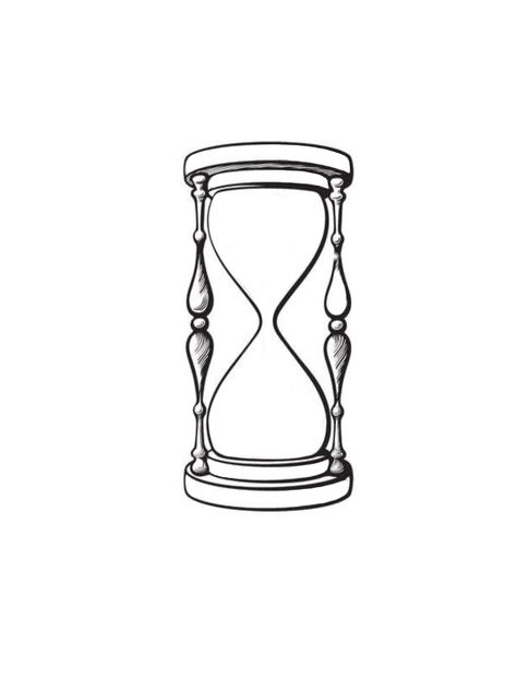 Hourglass Design Drawing, Sand Clock Drawing, Simple Hourglass Tattoo, Hourglass Sketch, Hourglass Tattoo Feminine, Hourglass Tattoo Meaning, Hourglass Drawing, Hospital Real, Chest Tattoo Drawings