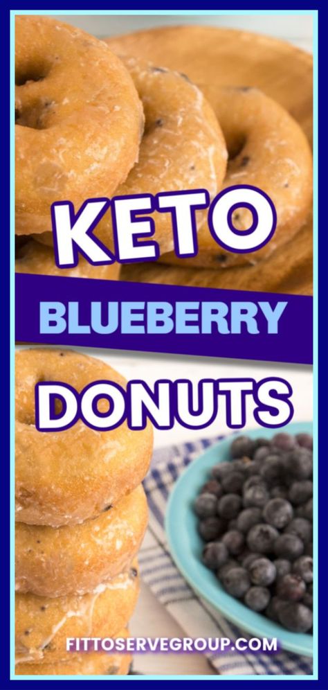 Blueberry Cake Donuts, Low Carb Donut, Blueberry Donuts, Keto Donuts, Keto Blueberry, Postre Keto, Low Carb Low Sugar, Low Carb Sweets, Low Carb Breakfast