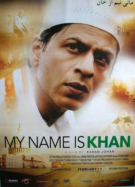 My Name Is Khan (2010) Pakistan Movie, Film India, Clap Board, Bollywood Poster, The Sweetest Thing Movie, My Name Is Khan, Best Bollywood Movies, Bollywood Films, Foreign Movies