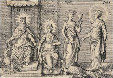 Religion: Romans worshipped many gods, with Jupiter and Juno being the most important. This image shows the king and queen of the gods in their thrones. The month of June was named after Juno as a sign of respect.