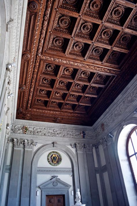 Wooden Ceiling Design, Roof Ceiling, Arsitektur Masjid, Wooden Ceiling, House Ceiling Design, Ceiling Detail, Pooja Room Design, Wooden Ceilings, False Ceiling Design