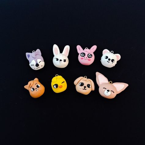 Polymer clay skzoo characters Clay Kpop Ideas, Skzoo Clay Art, Stray Kids Clay Art, Skz Clay Art, Kpop Clay Ideas, Kpop Clay Art, Bt21 Clay Art, Bts Clay Art, Cute Polymer Clay Animals