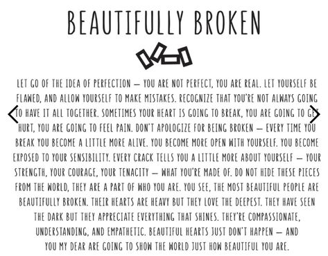 Find Myself Quotes, Myself Quotes, Beautiful Hearts, Beautifully Broken, Recovery Quotes, Mind Body Soul, You Are Perfect, Quotes About Strength, Making Mistakes